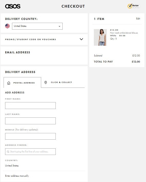 platform clothing store  The ASOS online store has one-page checkout, which is a must for a modern and convenient customer journey. 